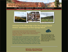 Tablet Screenshot of deerspringsranch.org